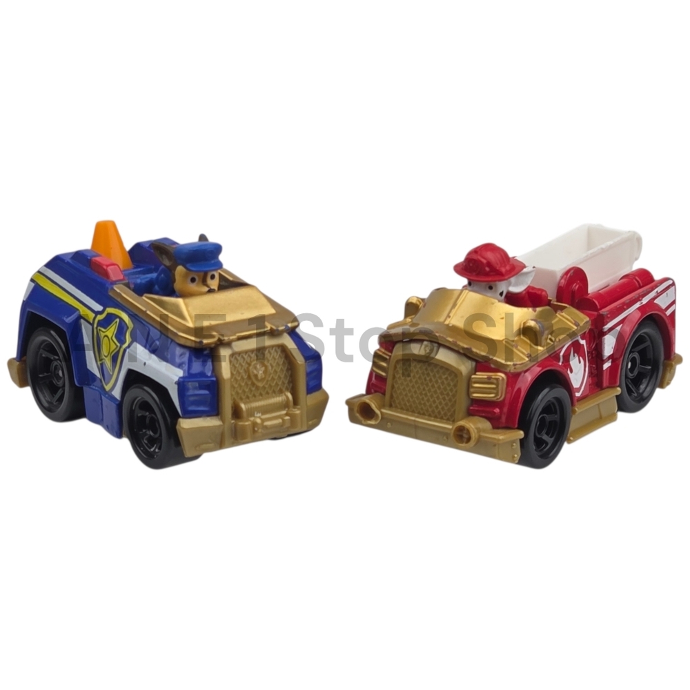 Paw Patrol True Metal Die-Cast Vehicles Special Gold Edition Marshall & Chase